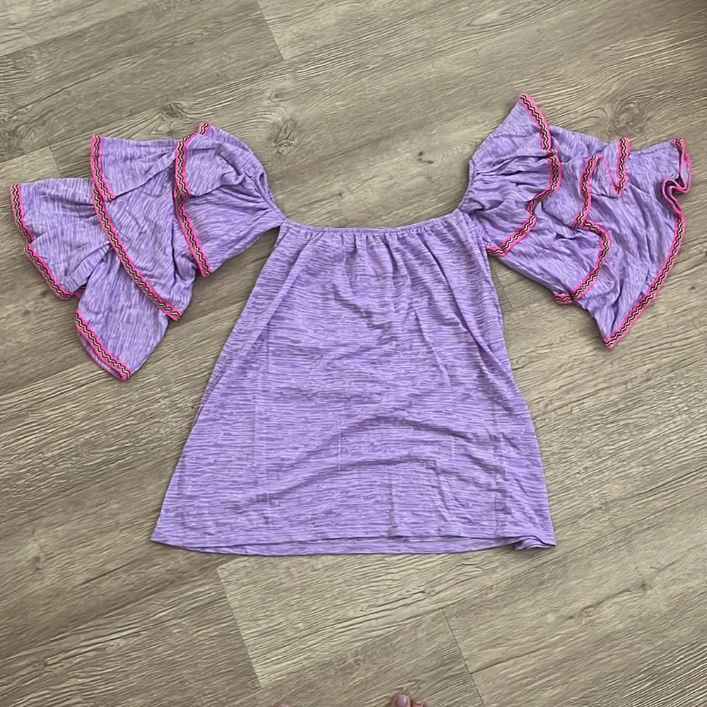 PITUSA Off-the-Shoulder Purple Dress
